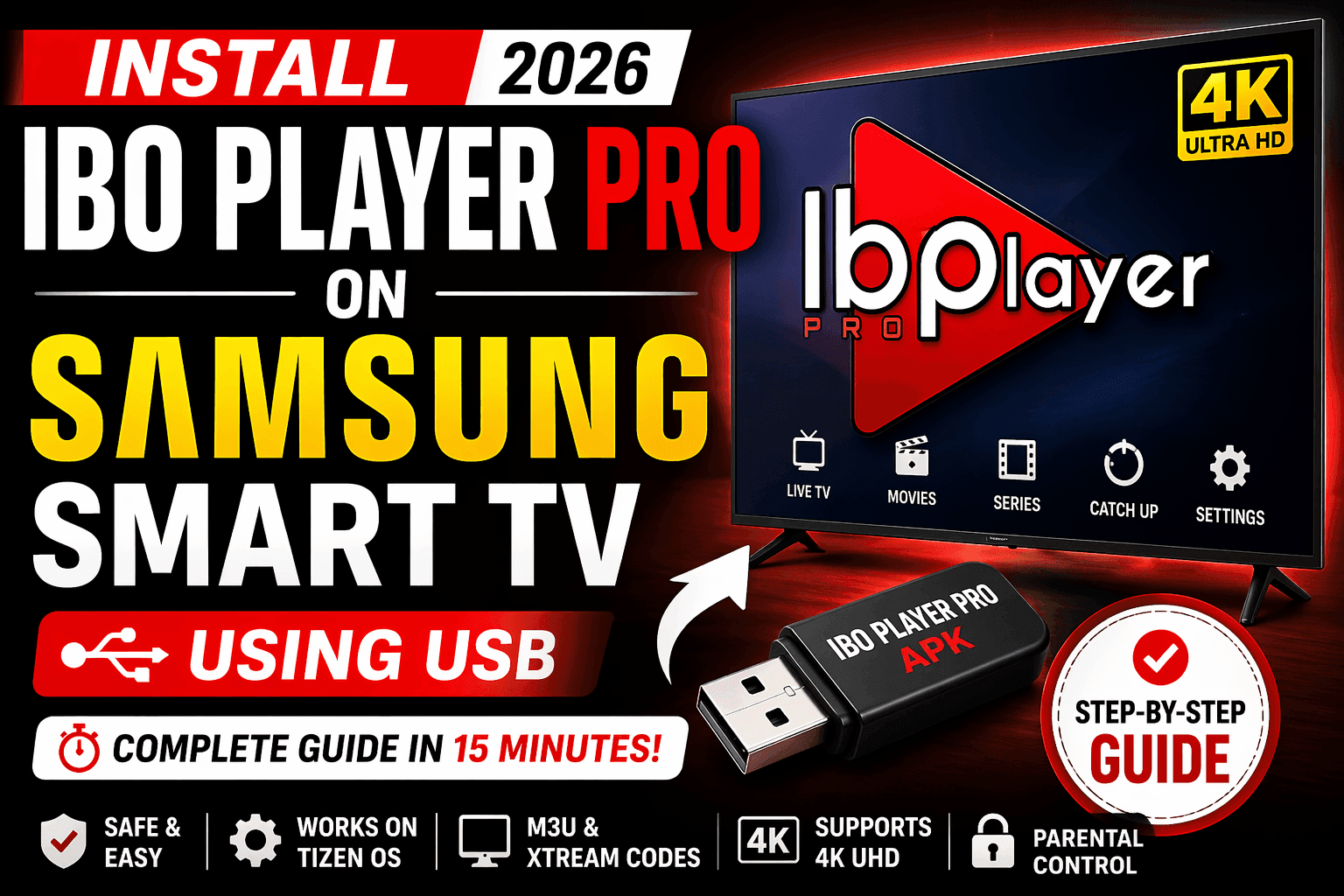 How to Install Ibo Player Pro on Samsung Smart TV Using USB – Complete 2026 Guide (12 Easy Steps)
What You Need Before You Install Ibo Player Pro on Samsung Smart TV