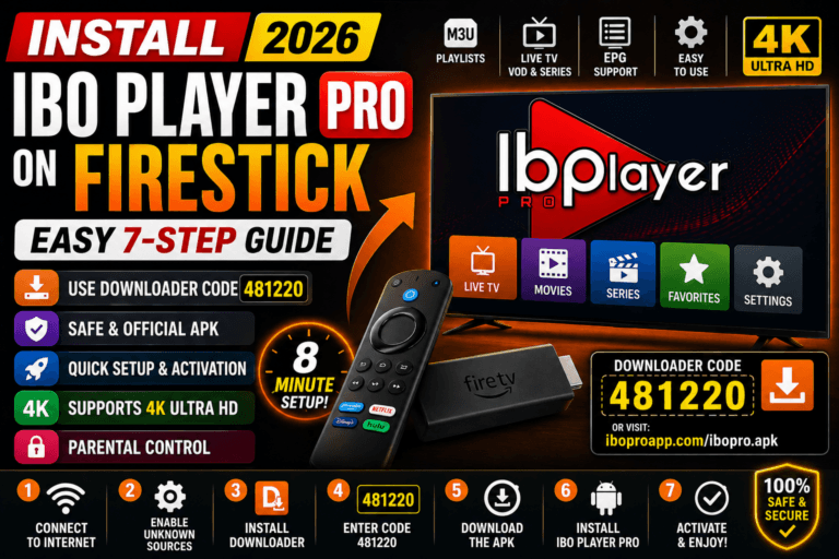 Install Ibo Player Pro on Amazon Firestick – Complete Step-by-Step Guide (2026)