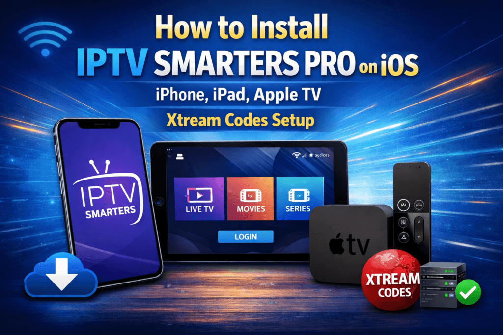 How to Install IPTV Smarters Pro on iOS (iPhone, iPad, Apple TV) – Xtream Codes Setup